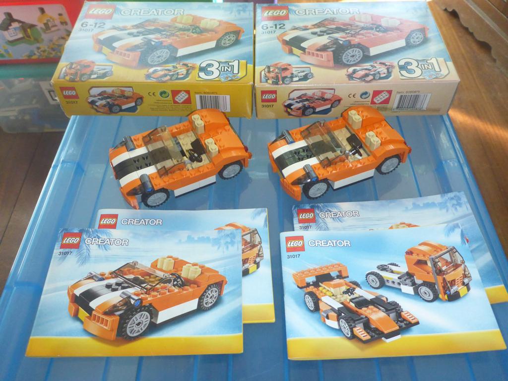 Lego 31017 Creator 3in1 Sunset Speeder – 2 stuks, Lego, Ophalen of Verzenden, Zo goed als nieuw, Compleet