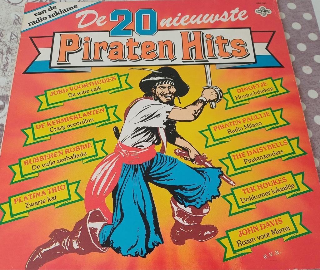 Teddy Houkes/De Korenkloppers.   LP. 20 Piratenhits., Ophalen of Verzenden, Zo goed als nieuw, 12 inch, Levenslied of Smartlap