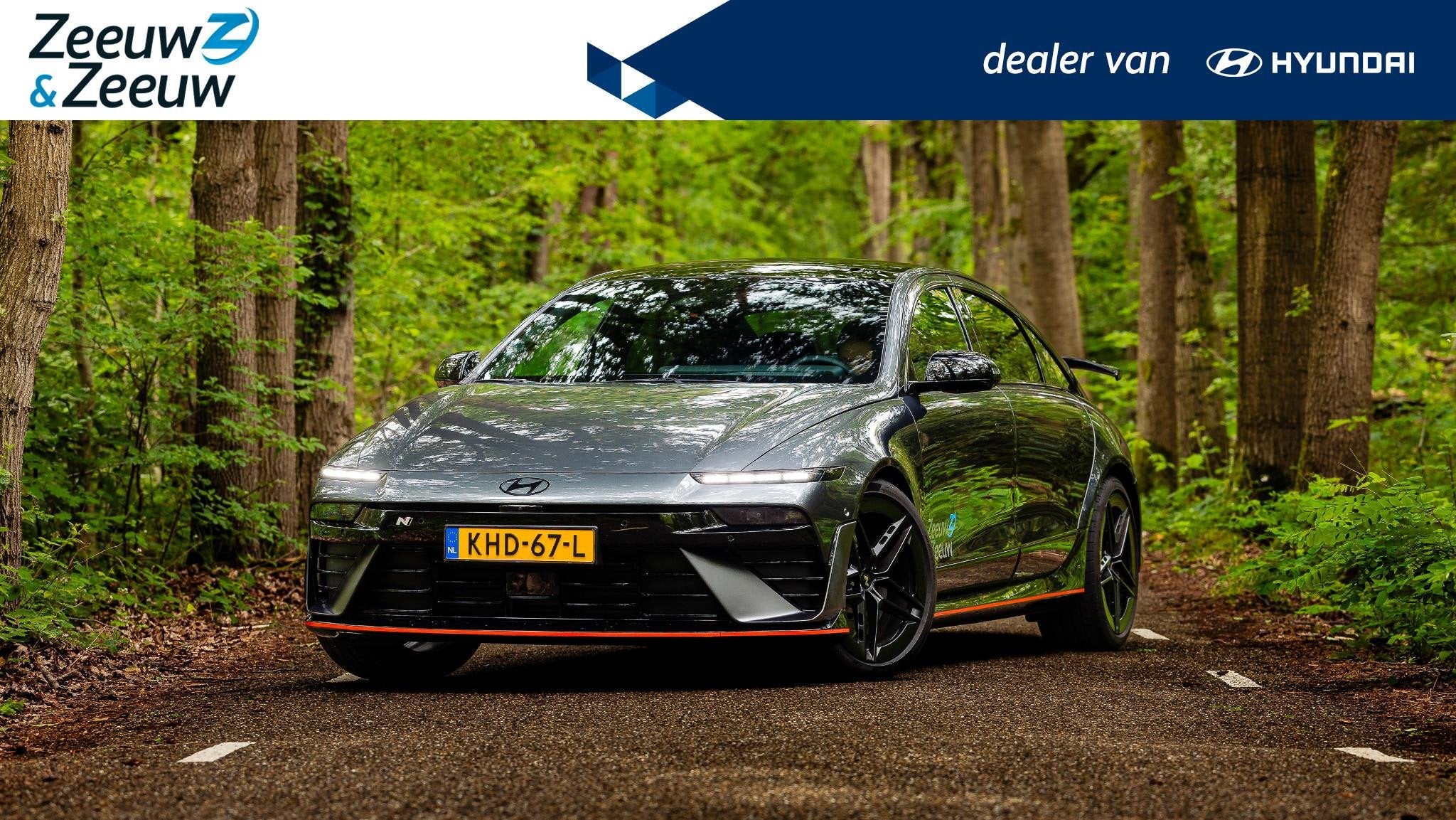 Hyundai IONIQ 6 N 84 kWh Vision | 650pk! | Schuif/kanteldak, Auto's, Automaat, 12 maanden, Zwart, Origineel Nederlands