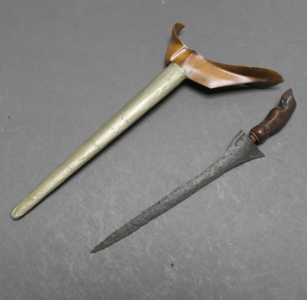 Keris ganja iras met Semar greep afk Yogyakarta, Java, Indie, Verzenden