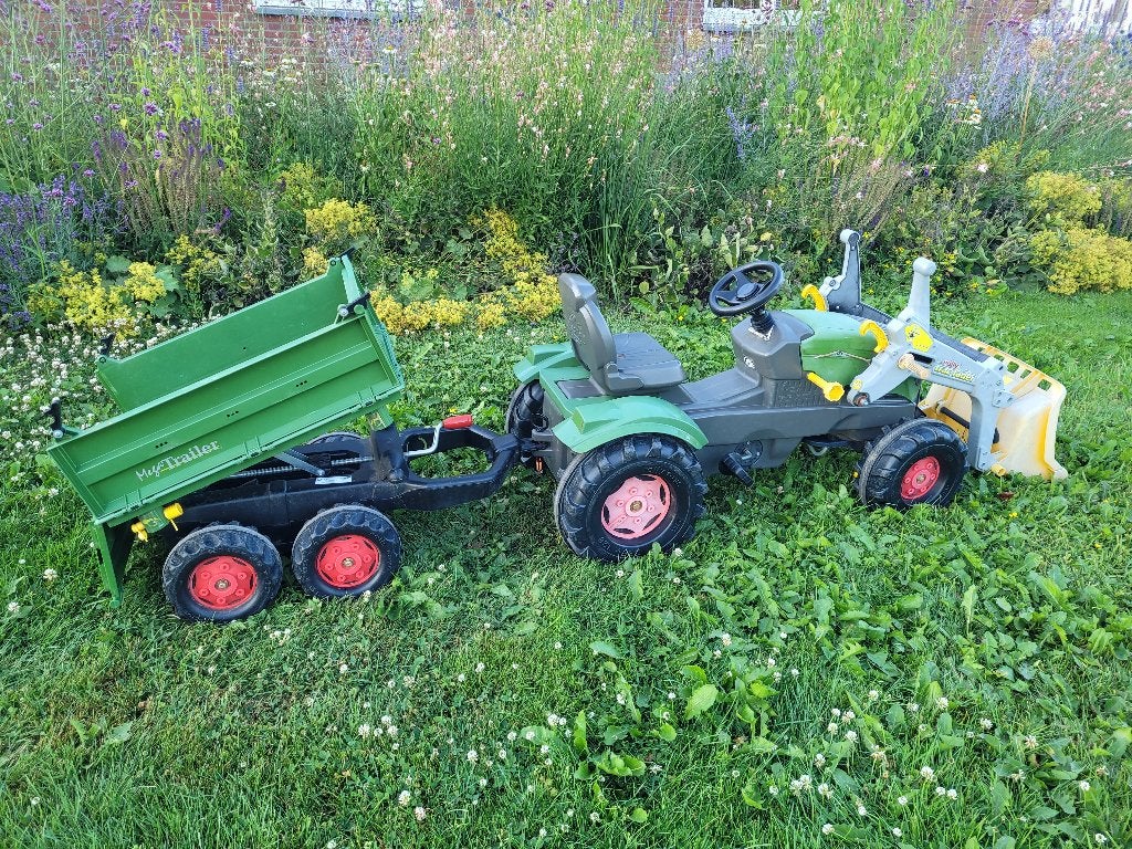 Rolly Toys Trap tractor Fendt met voorlader, Ophalen, Gebruikt, Overige merken, Met kar of aanhanger