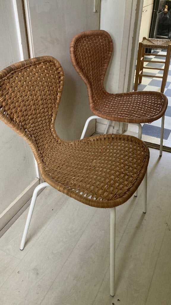 IKEA alvsta  rotan stoelen (2 stuks) 1 prijs, Huis en Inrichting, Stoelen, Gebruikt, Twee, Overige kleuren, Modern, Scandinavisch