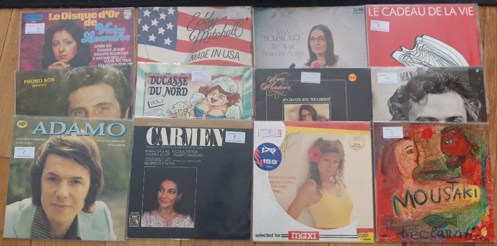 Partij van 31 Franstalige LP's, Ophalen, 12 inch, LP