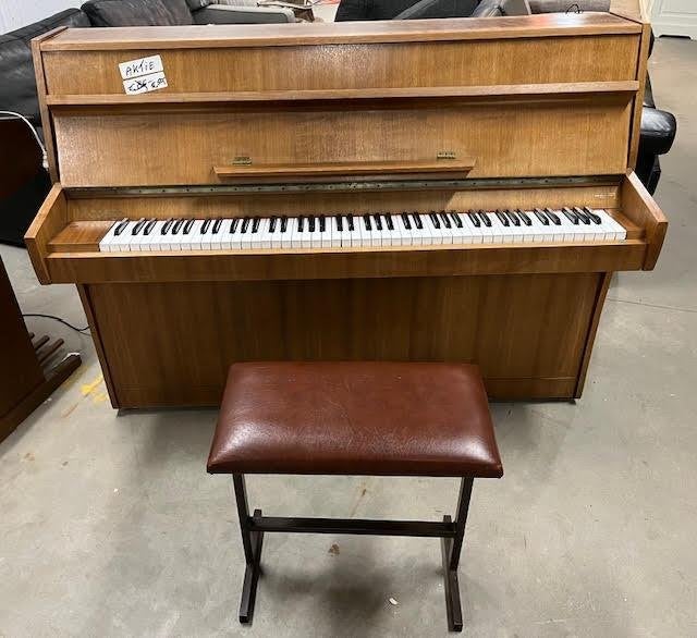 Lindbergh Upright Piano – Houten Staande Piano, Ophalen, Gebruikt, Bruin