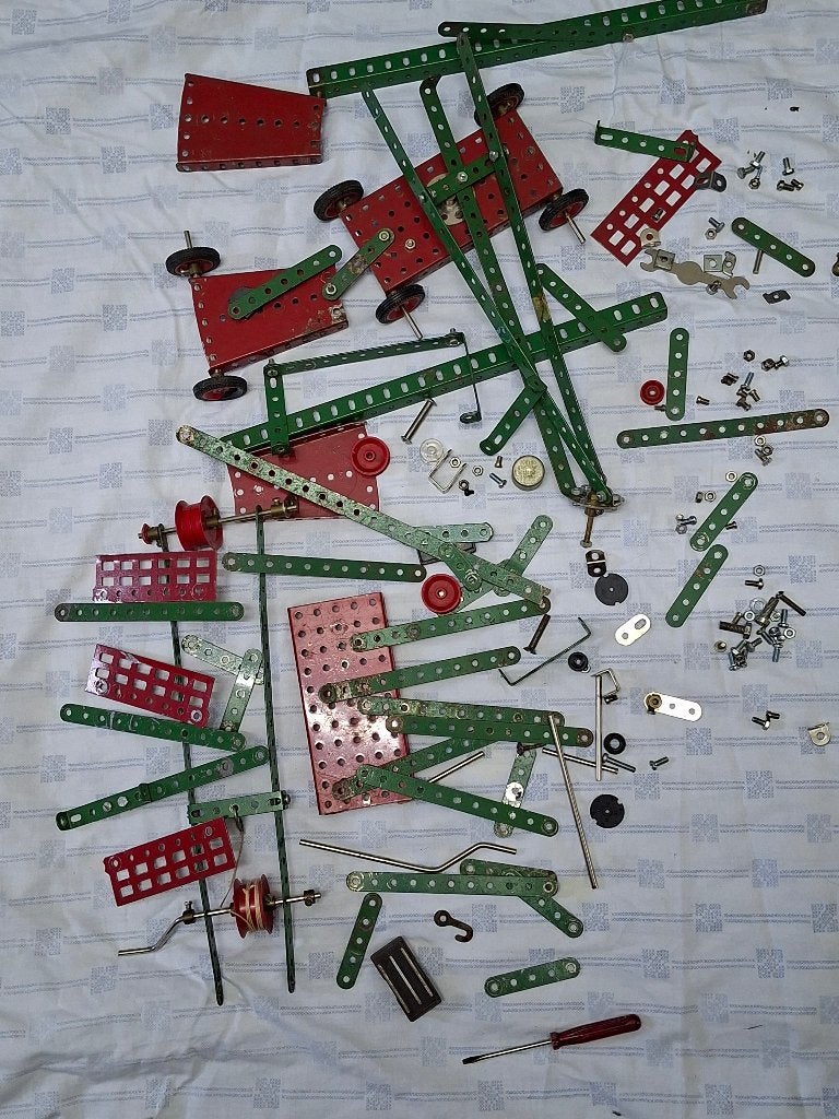 Meccano  diverse onderdelen, Ophalen of Verzenden, Gebruikt, Overige merken