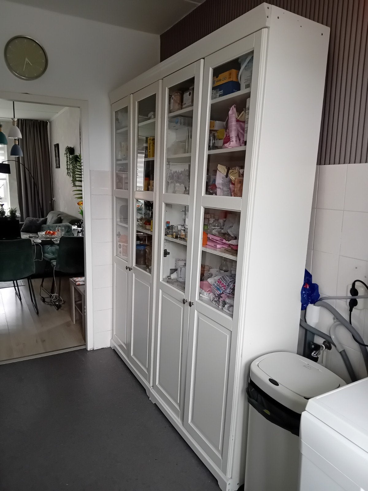 IKEA Liatorp Kast - 213 cm hoog, 90 cm breed, Klassiek, Landelijk, 25 tot 50 cm, Gebruikt, Met deur(en)