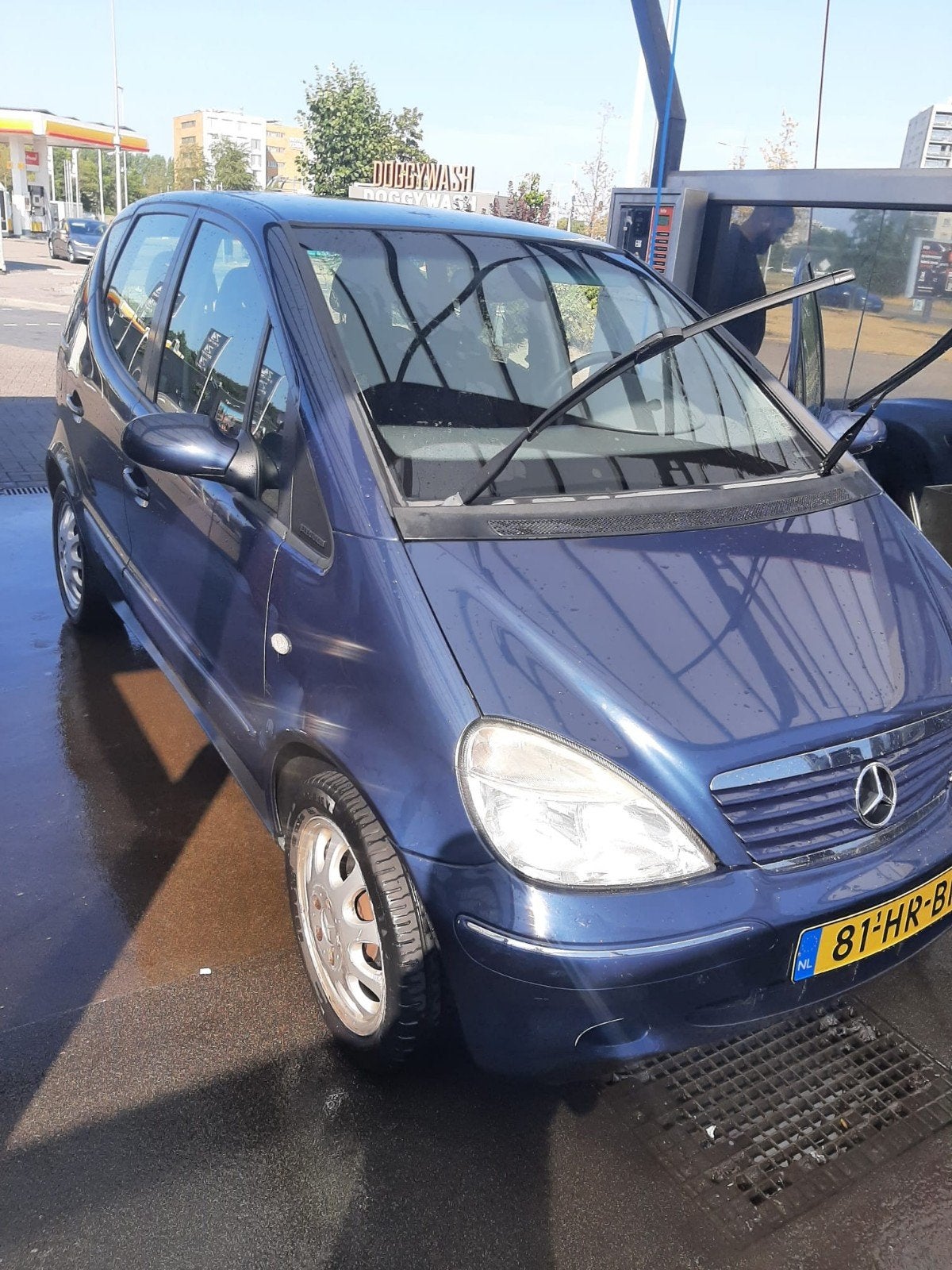 Mercedes-Benz A-Klasse 1.6 A160 2001 Blauw, Auto's, Mercedes-Benz, Voorwielaandrijving, 40 €/maand, 4 cilinders, Handgeschakeld