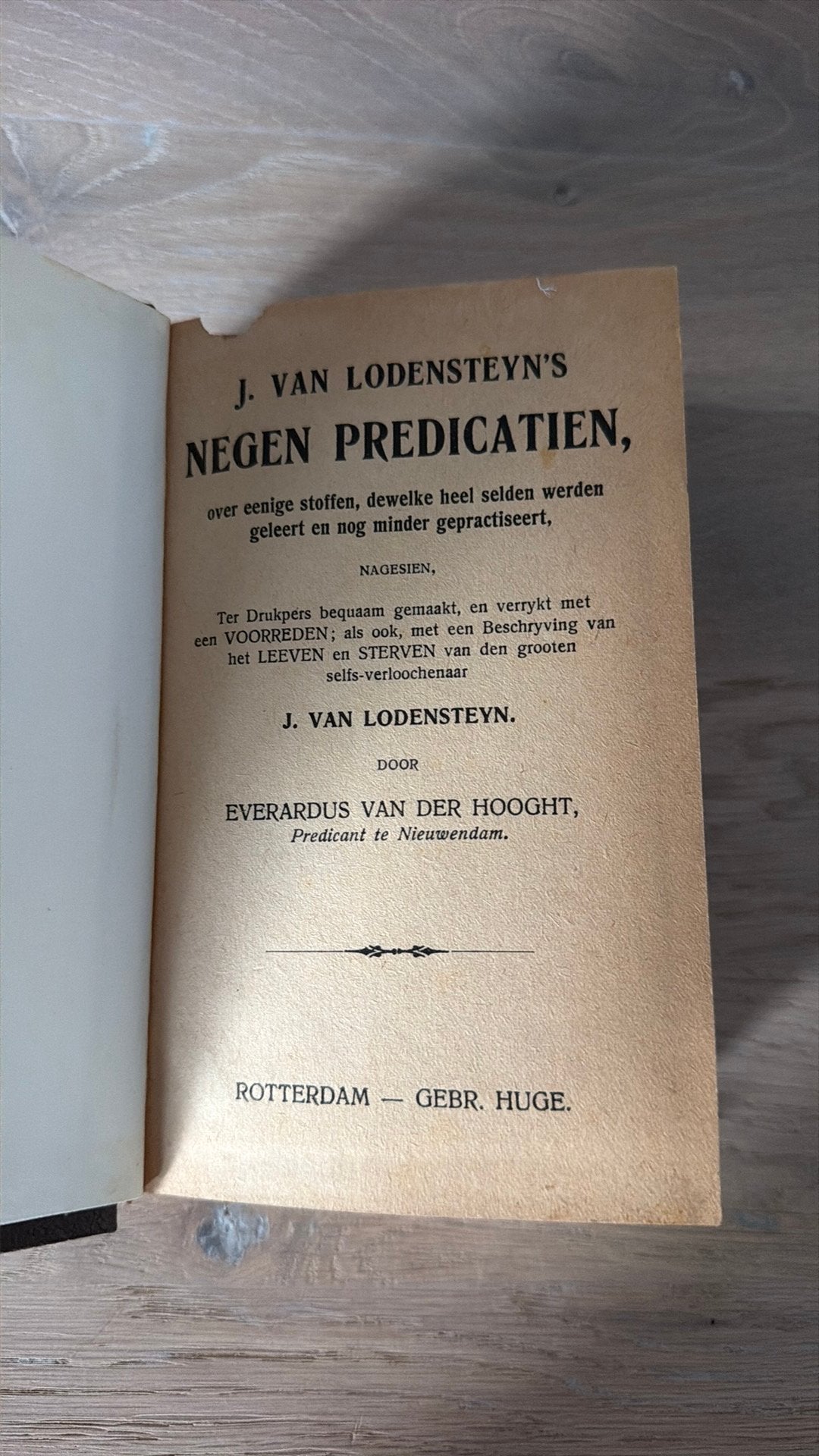 Negen predikatien van J. van Lodenstein - boek uit 1696, Ophalen of Verzenden, J. van Lodensteyn