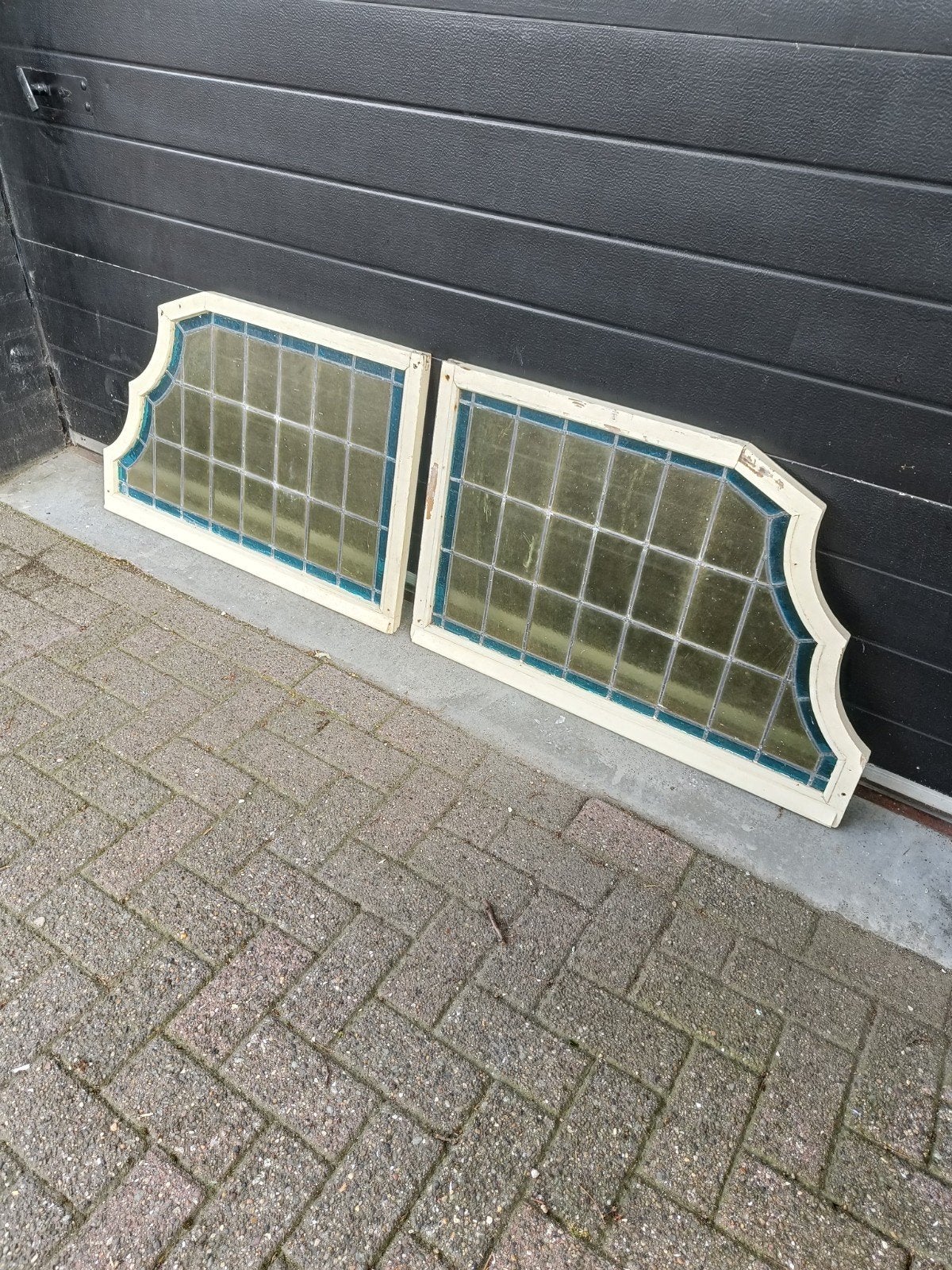 glas in lood ramen, Doe-het-zelf en Verbouw, Glas en Ramen, Ophalen, Minder dan 80 cm, Gevelraam of Ruit, Glas in lood