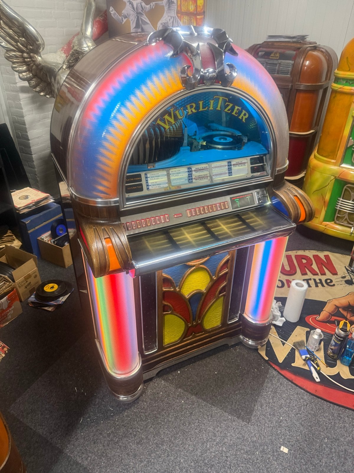 Prachtige Wurlitzer 1050 Jukebox - Volledig Geserviced, Ophalen, Gebruikt, 1950 tot 1960, Wurlitzer