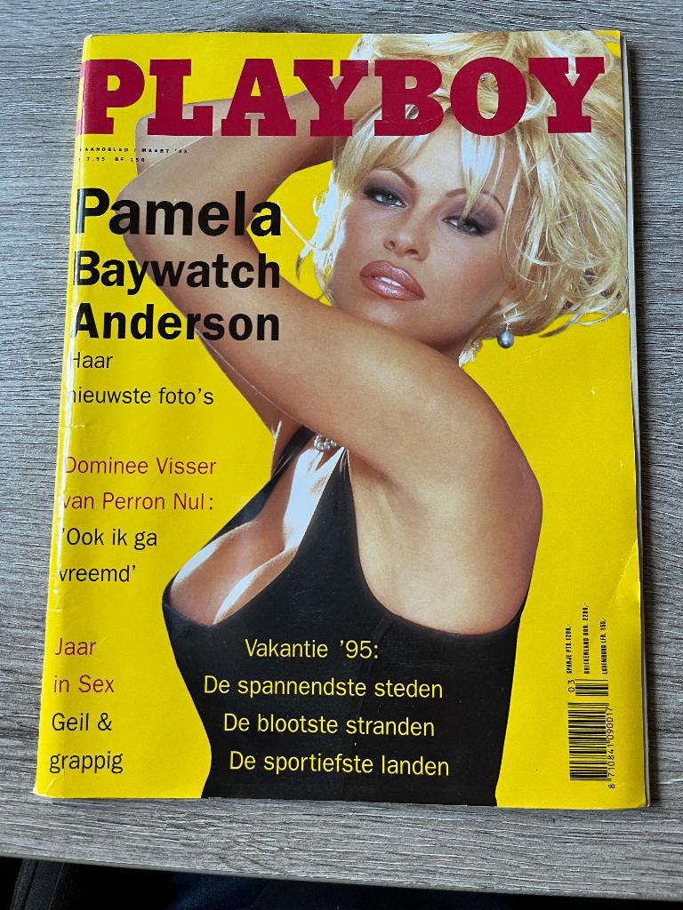 Playboy Maart 1995 met Pamela Anderson, Ophalen of Verzenden, Zo goed als nieuw, Overige typen