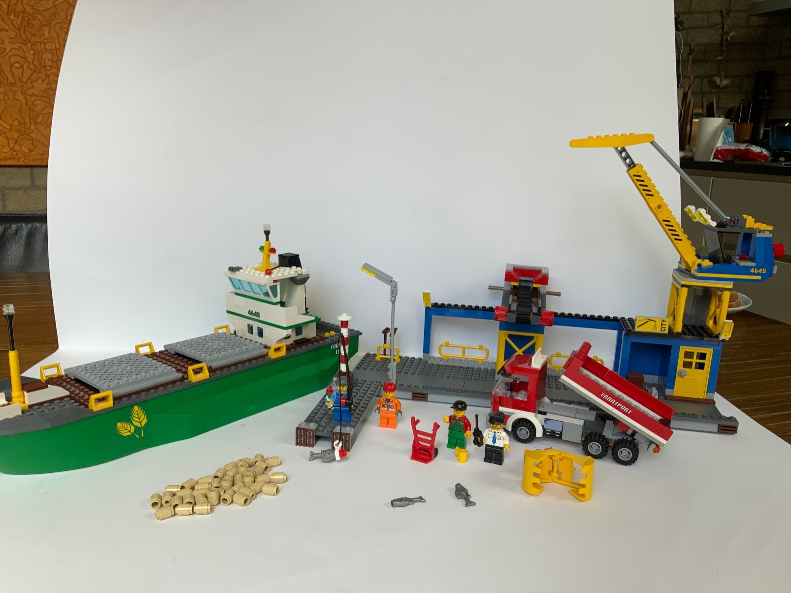 Lego City 4645 Haven met vrachtschip en vrachtwagen, Kinderen en Baby's, Speelgoed | Duplo en Lego, Lego, Ophalen of Verzenden