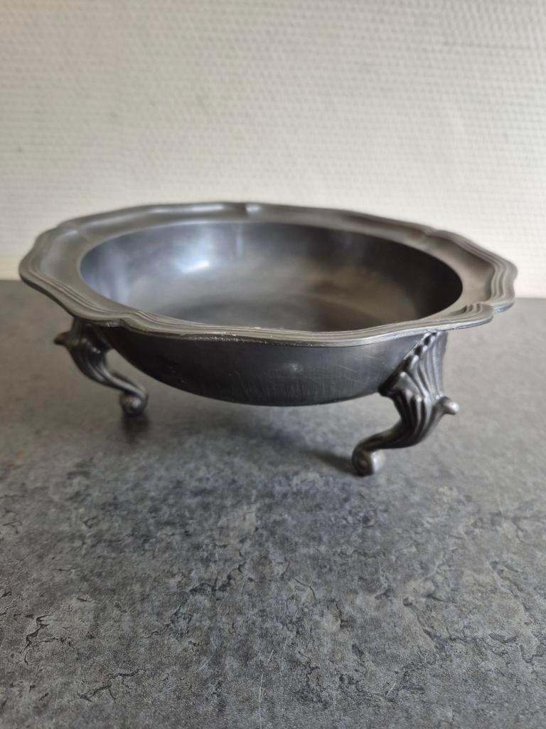 Fruitschaal op pootjes .tin ?, Antiek en Kunst, Antiek | Tin, Ophalen of Verzenden