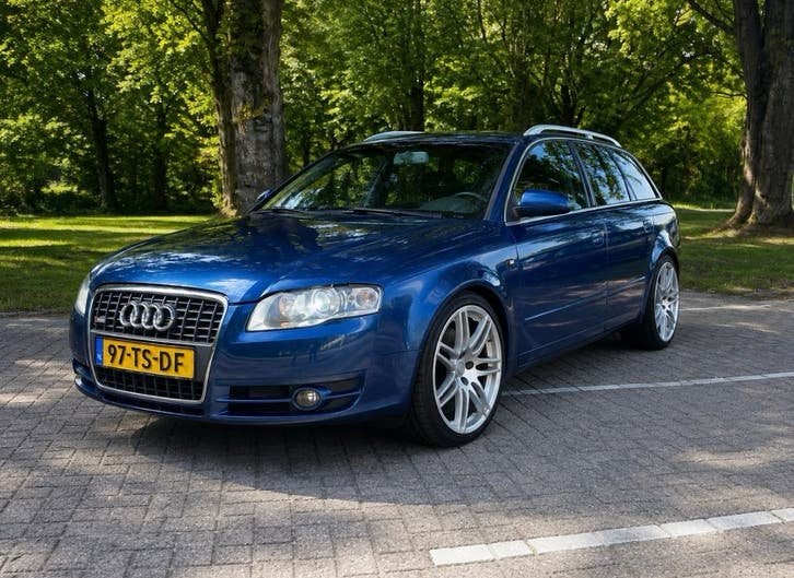 Audi A4 1.9 TDI 85KW Avant 2007 Blauw, Voorwielaandrijving, 4 cilinders, Blauw, A4