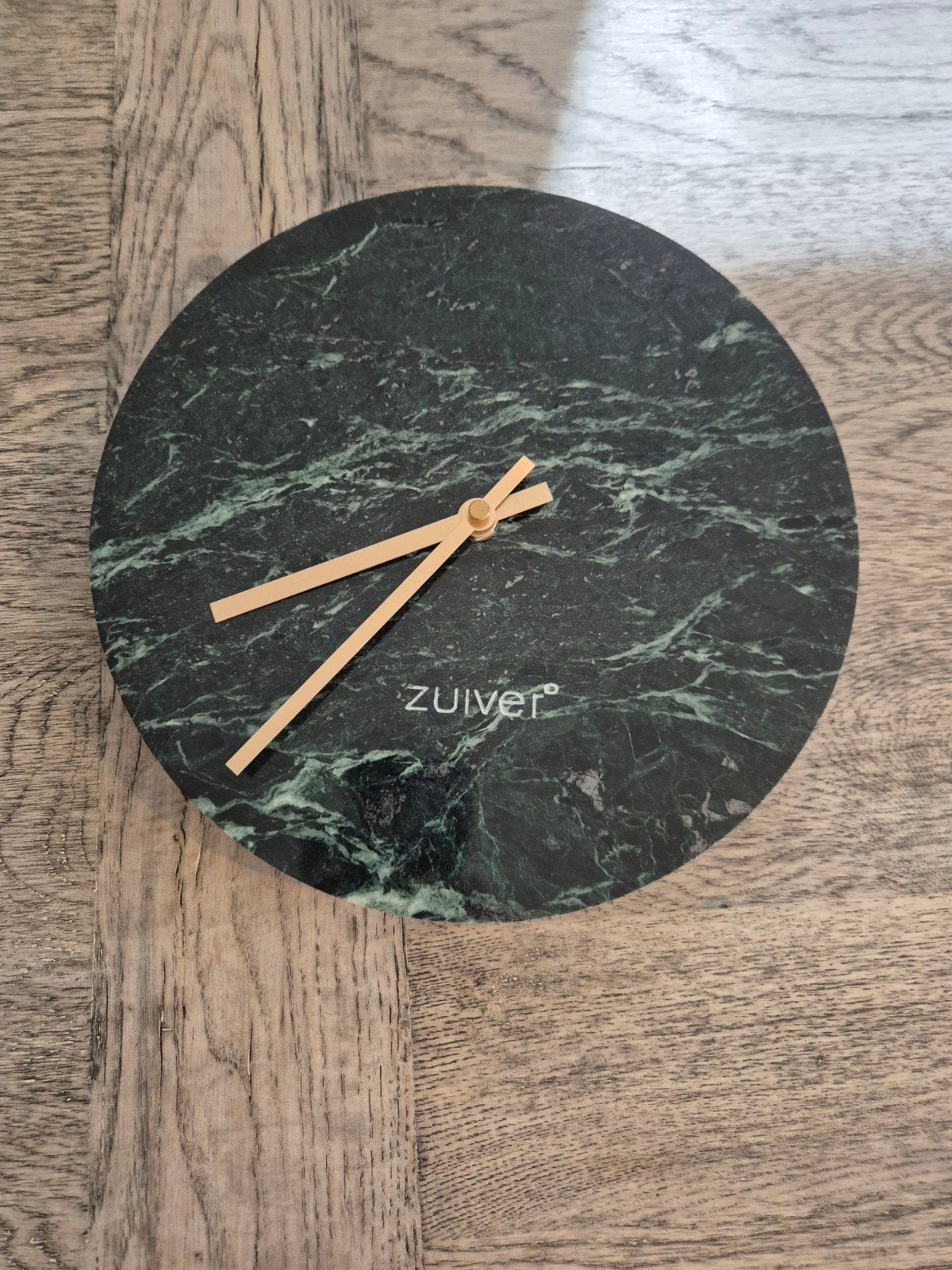 Zuiver Wandklok Groen Marmer - Modern Design, Ophalen