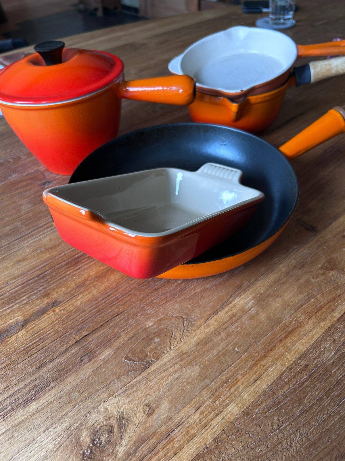 Le Creuset aardewerk, ovenschaal 11/15 cm, Ophalen of Verzenden, Zo goed als nieuw, Overige materialen, Overige typen
