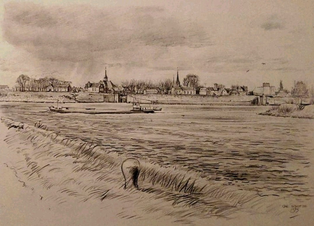 Nieuwegein ... Vreeswijk aan de Lek ...., Antiek en Kunst, Ophalen of Verzenden