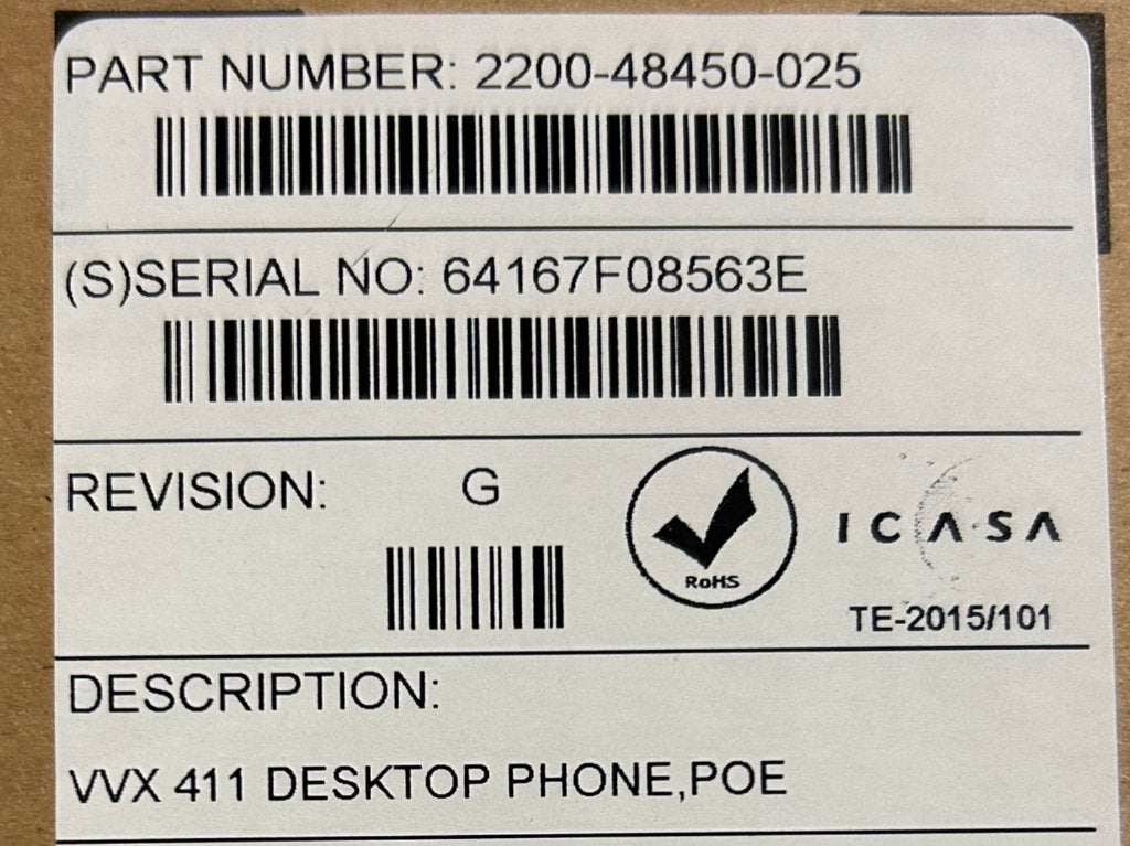 ☎️NIEUW Polycom Poly VVX411 VXX IP Phone 2200-48450-025☎️, Ophalen of Verzenden, Nieuw