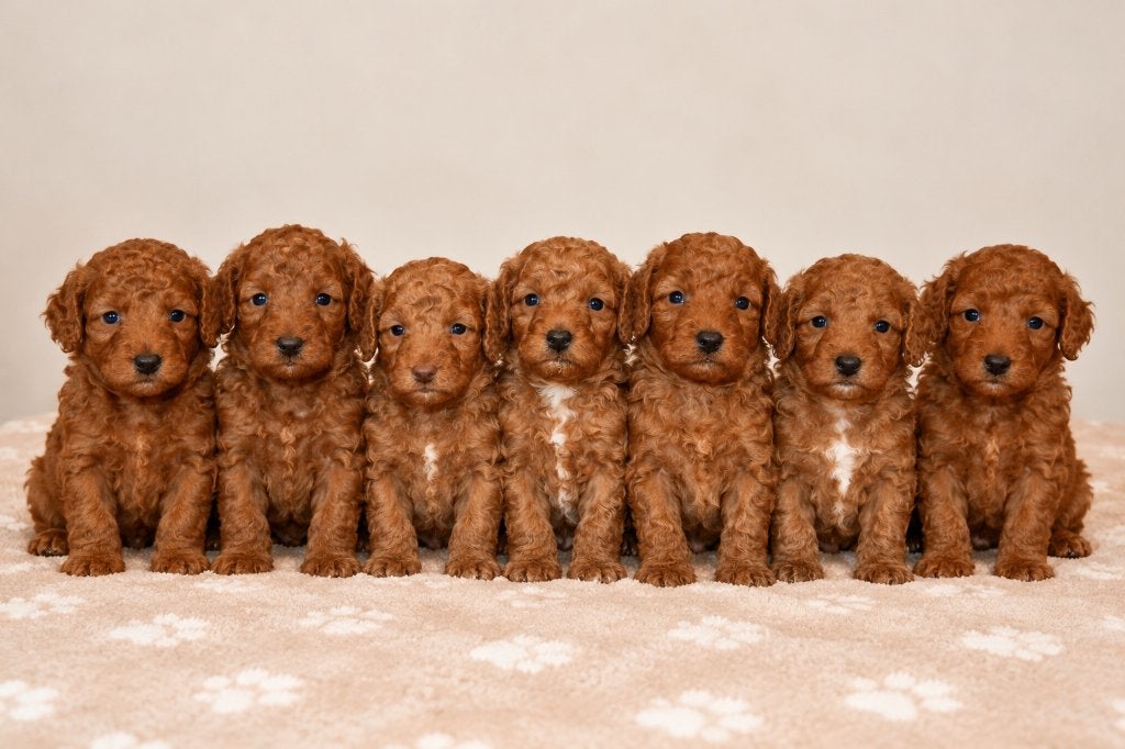 Zeer mooie Rode kleine dwerg poedel pups uit geteste ouders, Poedel, Nederland, CDV (hondenziekte), 8 tot 15 weken
