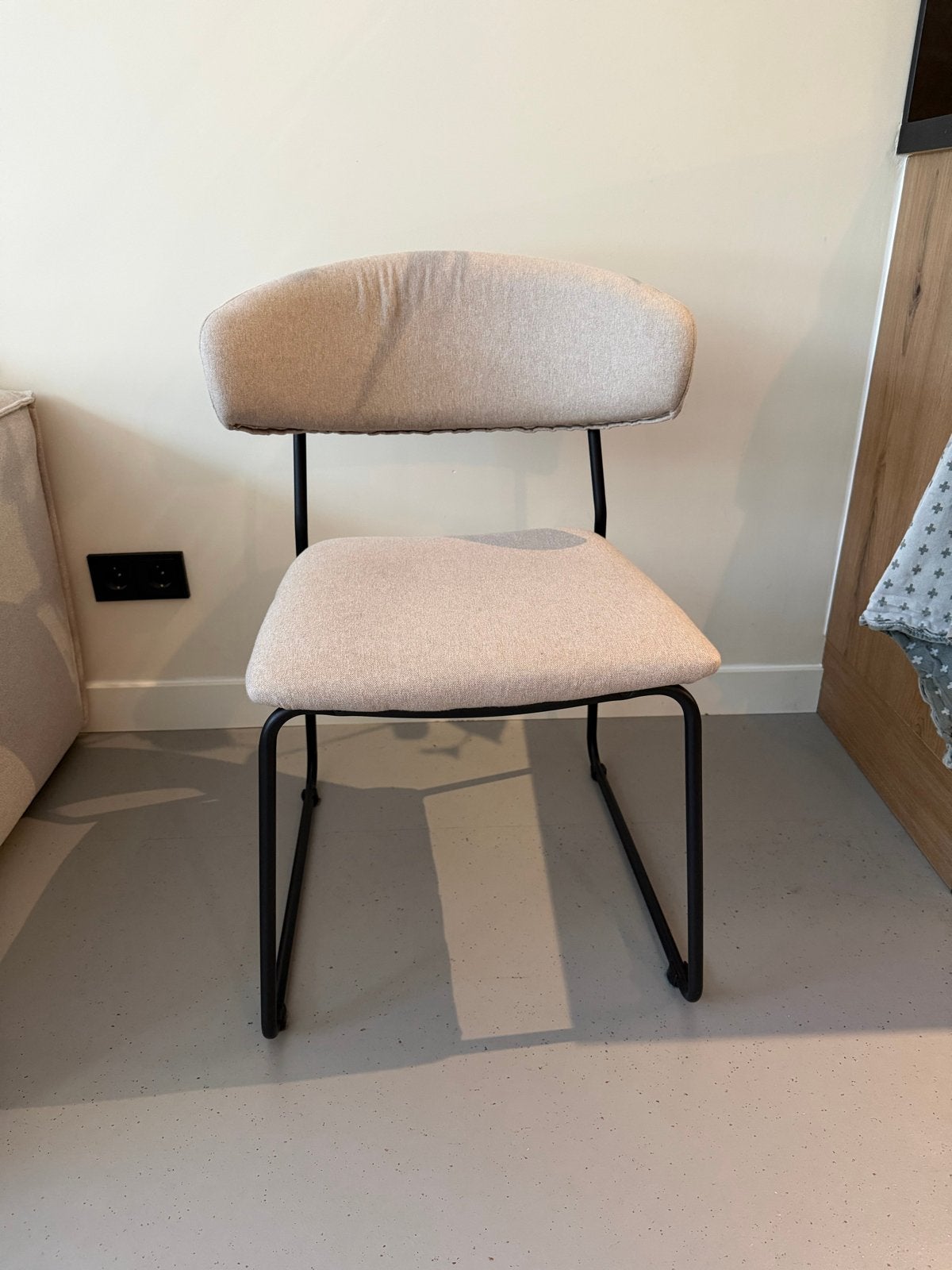 Moderne eetkamerstoelen 6 stuks - zwart metalen frame