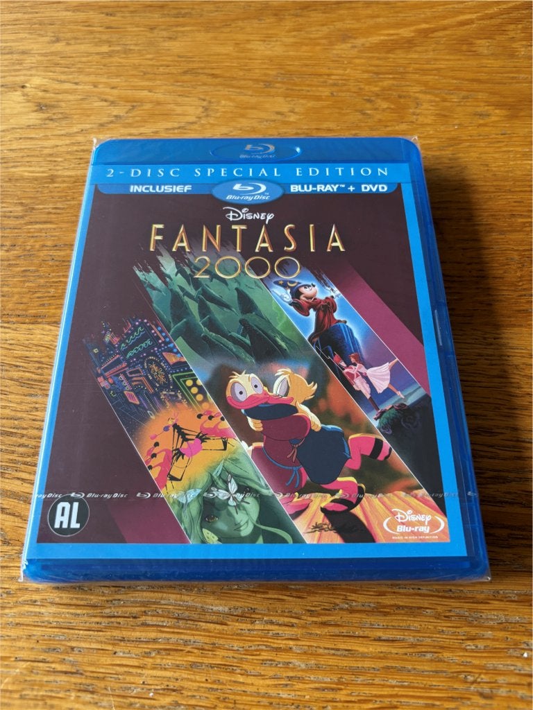 Blu-ray + Dvd Fantasia 2000 - Disney - NL-Uitgave, Met slipcover/slipcase, Alle leeftijden, Nederlands, Ophalen of Verzenden