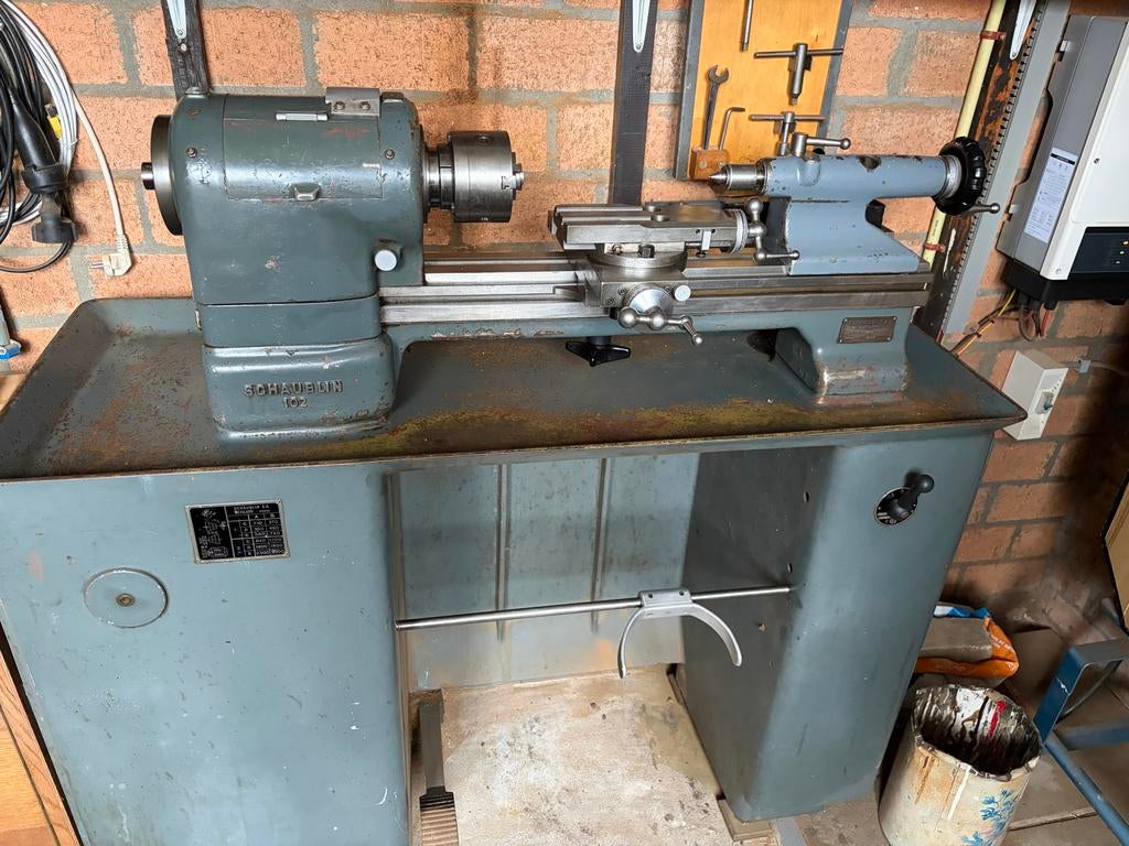 Schaublin S.A. 102-80 draaibank op krachtstroom, Ophalen, Gebruikt, Overige typen, Minder dan 500 mm