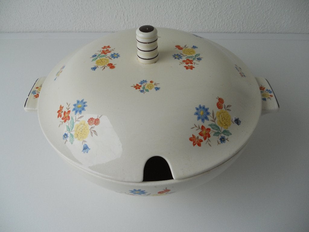 Societe Ceramique dekschaal/soepterrine, Antiek en Kunst, Ophalen of Verzenden