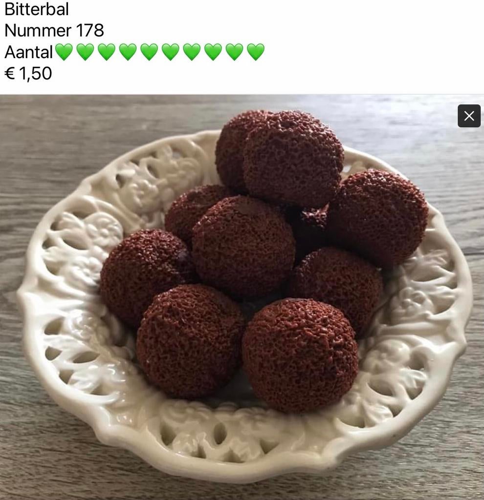 Div decoratie nep bitterbal , bitterballen en saus, Verzenden, Nieuw