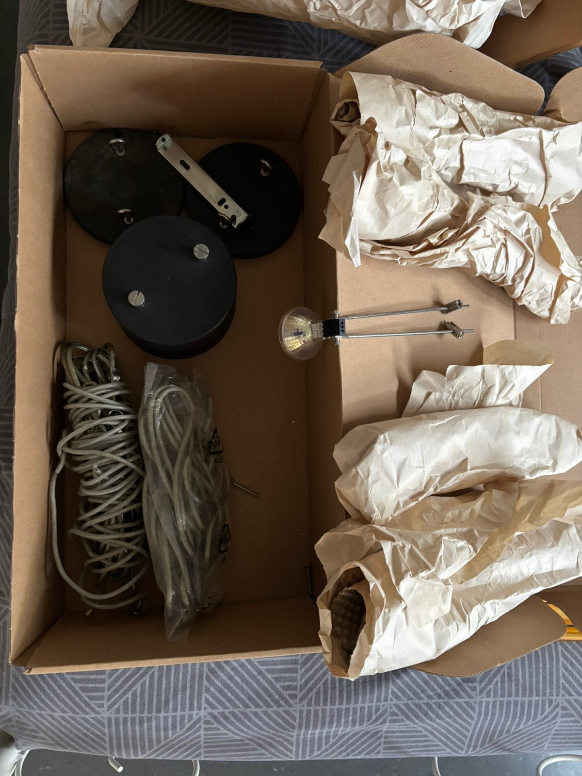 12volt plafondspotjes in doos, 5 stuks, Overige merken, Gebruikt, Zwart, Overige fittingen