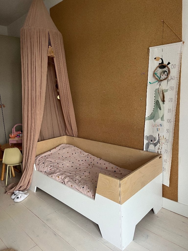 Kinderbed Petit Puk, Gebruikt, Wit, 190 cm of minder, Hout