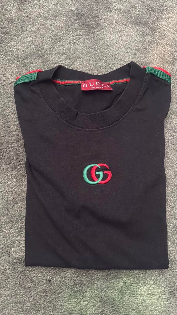Gucci T-shirt, Ophalen, Zo goed als nieuw, Maat 46 (S) of kleiner, Zwart