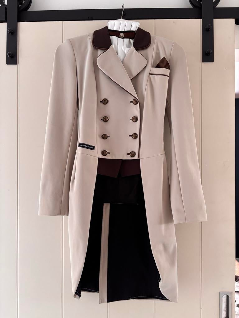Lamantia Couture Frack slipjas maat 32/34, Dressuur, Ophalen of Verzenden, Zo goed als nieuw, Dames