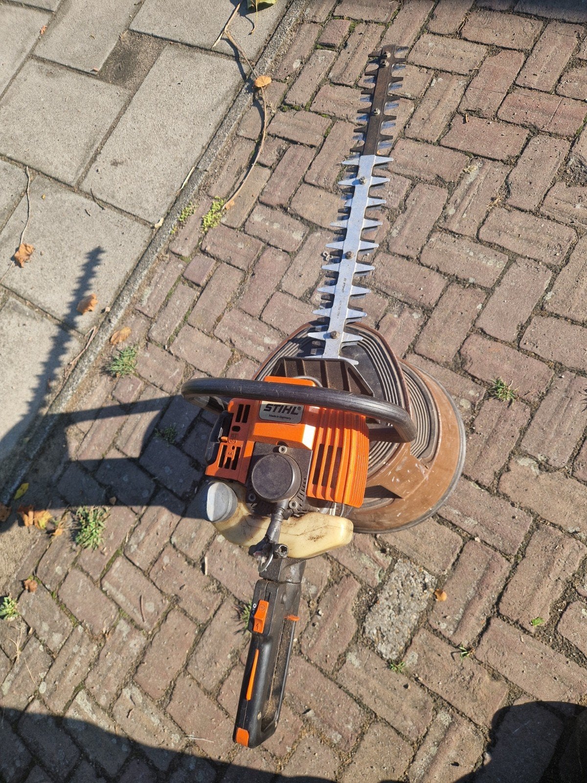 stihl motor heggenschaar 60 cm, Ophalen, Gebruikt, Benzine