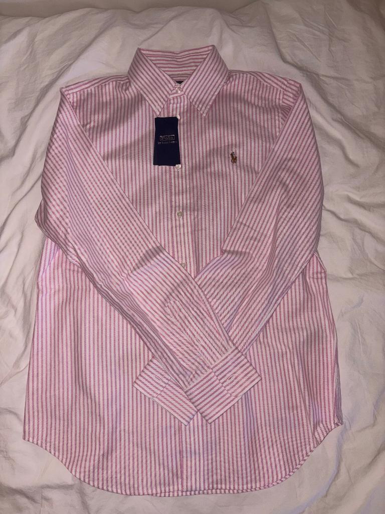 Ralph Lauren blouse stretch slimfit maat:10, Maat 38/40 (M), Verzenden, Zo goed als nieuw, Ralph Lauren