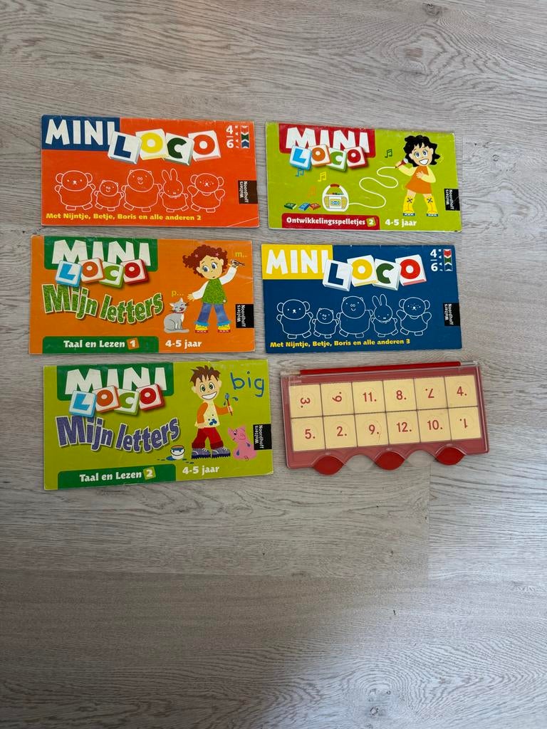 Mini Loco – basisdoos + 5 boekjes (o.a. Nijntje) – compleet, Ophalen, Gebruikt, Puzzelen