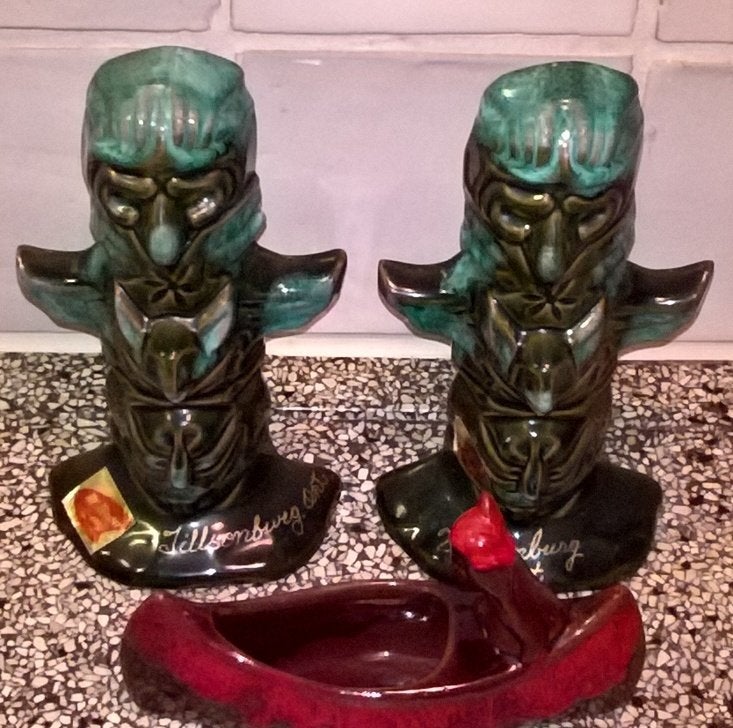 Vintage McMaster Craft Pottery Totem Pole CANADA ppstk!!!, Ophalen