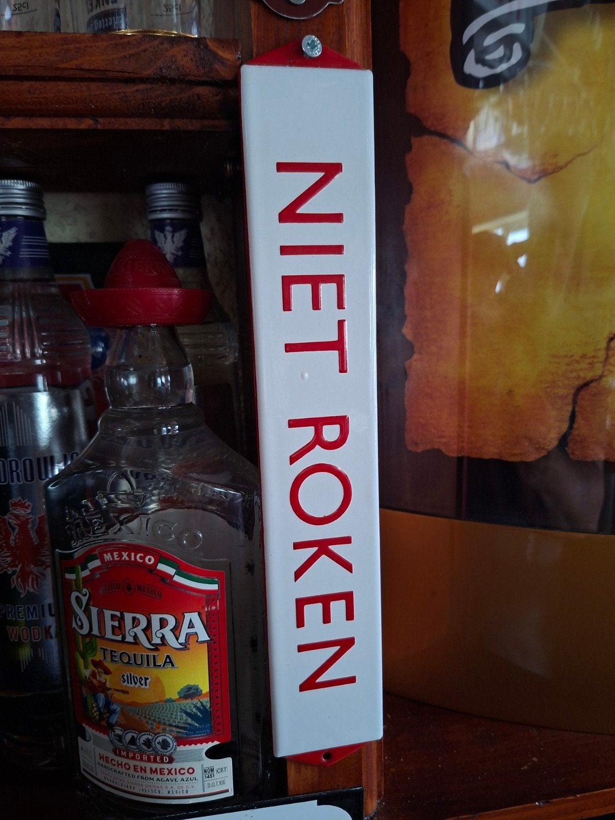 Vintage Emaille Bordje "Niet Roken" - Retro Decoratie, Ophalen of Verzenden