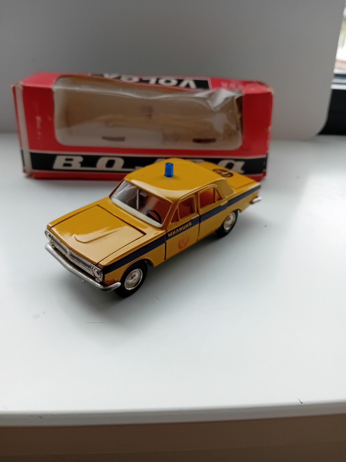 Volga USSR Politiewagen., Hobby en Vrije tijd, Ophalen of Verzenden, Zo goed als nieuw, Auto, Overige merken
