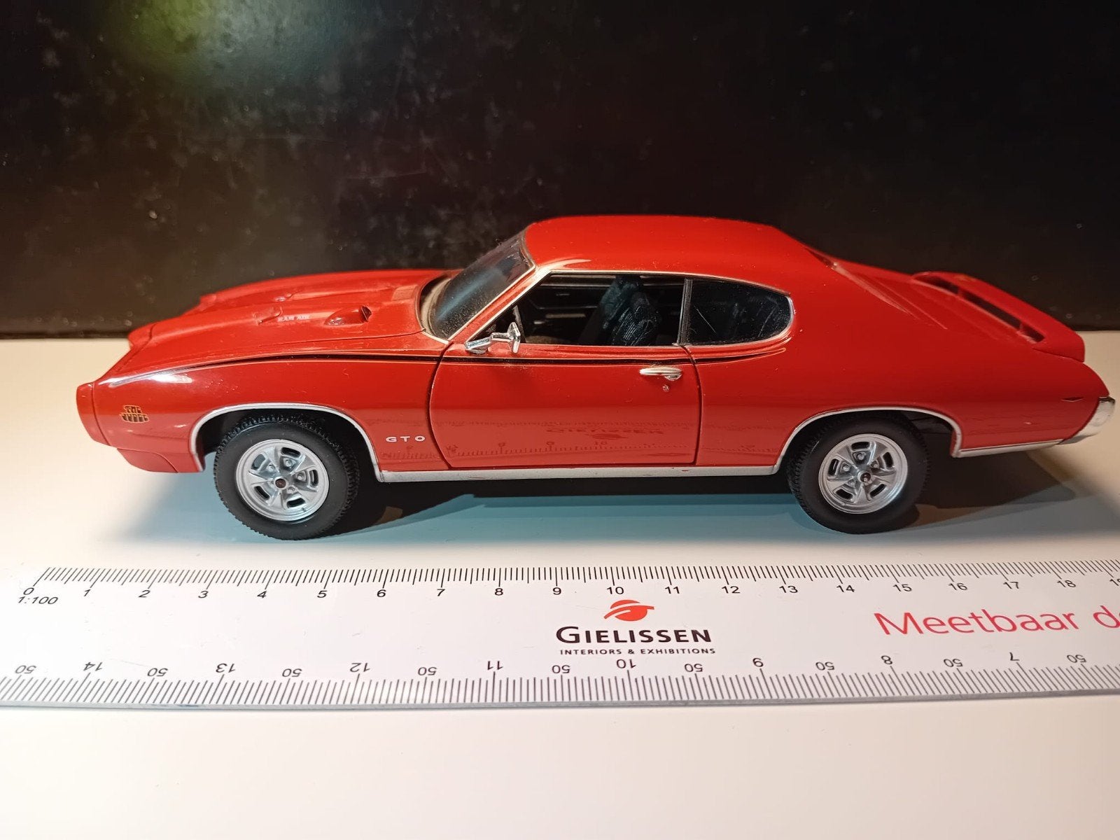 Pontiac GTO modelauto schaal 1:24, Overige merken, Auto, 1:32 tot 1:50, Ophalen of Verzenden