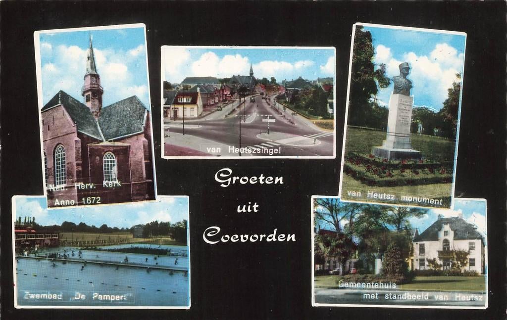 Groeten uit Coevorden, Verzamelen, Ansichtkaarten | Nederland, Ophalen of Verzenden, 1960 tot 1980, Gelopen, Drenthe
