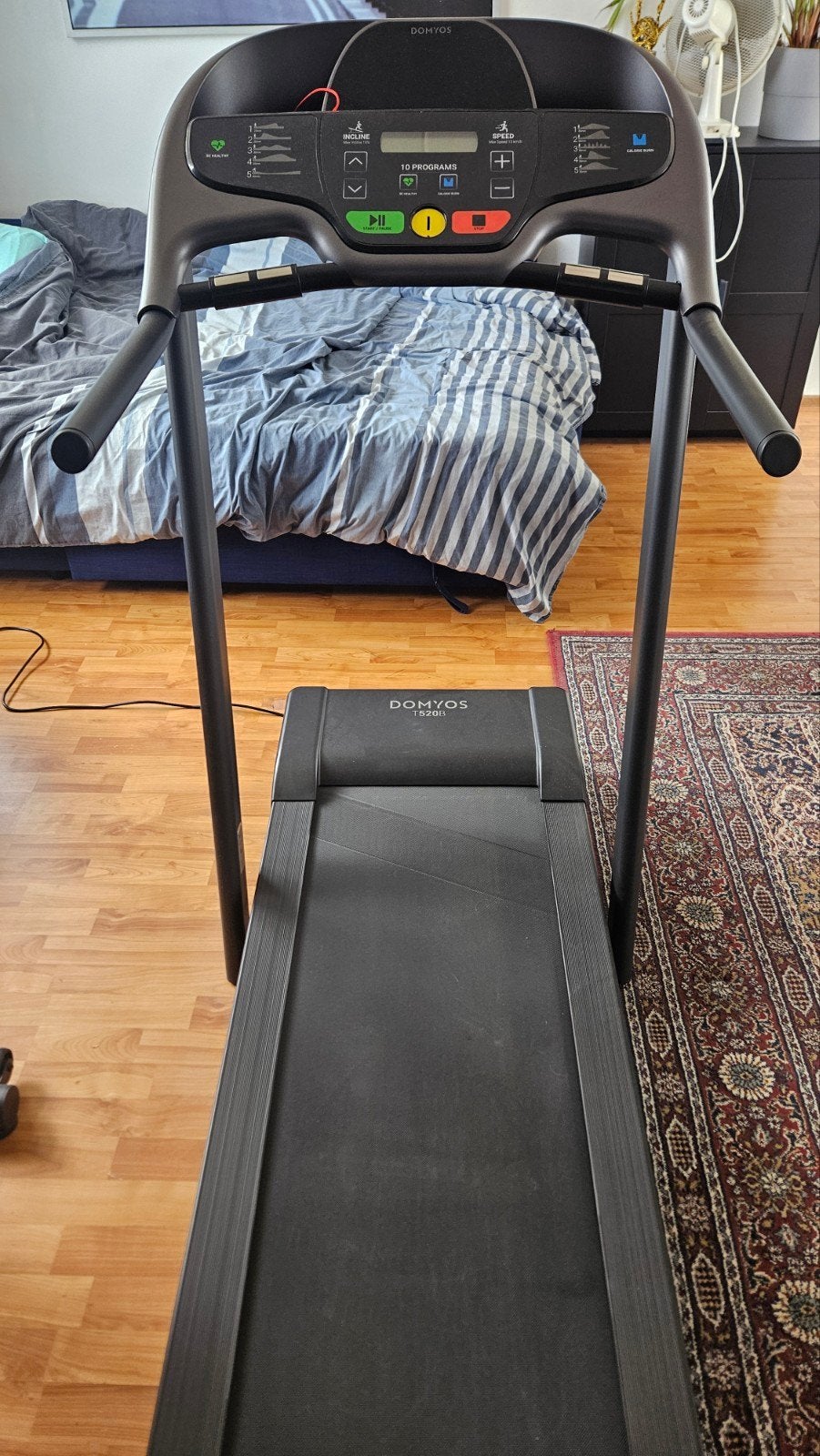 DOMYOS Loopband T520B - Opvouwbaar, incl. 10 programma's, Ophalen, Loopband
