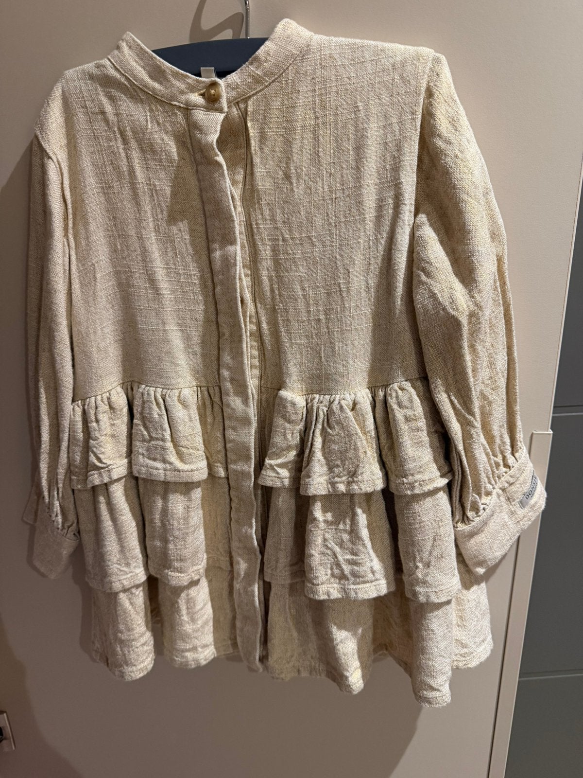 Donsje jurk creme/goud maat 3-4 jaar, Ophalen of Verzenden, Zo goed als nieuw, Meisje, Jurk of Rok