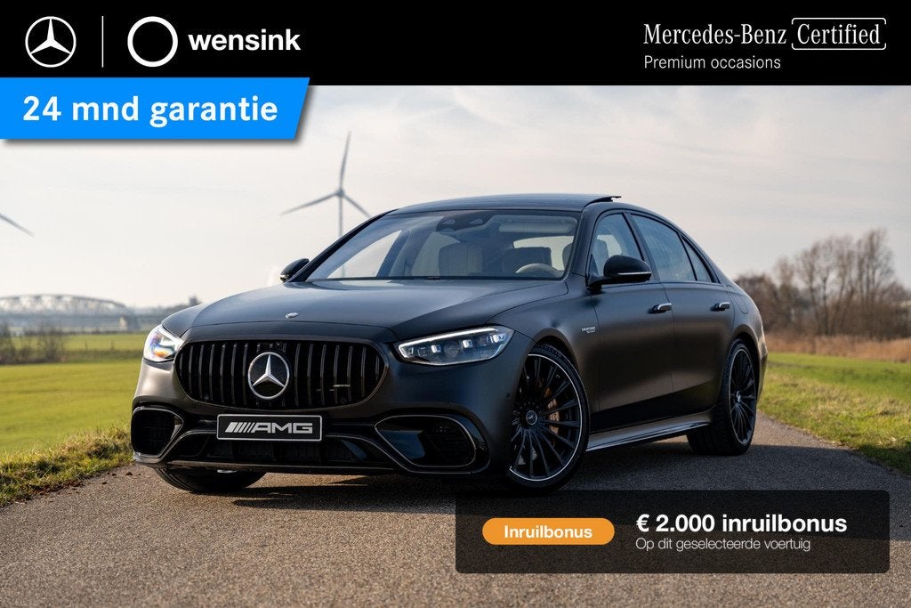 Mercedes-Benz S-klasse AMG 63 S E Performance | Keramisch |, Auto's, Mercedes-Benz, Automaat, Stof, Gebruikt, Automatische klimaatregeling