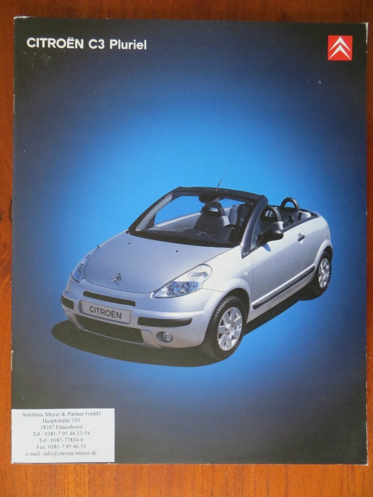 Citroën C3 Pluriel (juni 2004), Boeken, Ophalen of Verzenden, Nieuw, Citroën