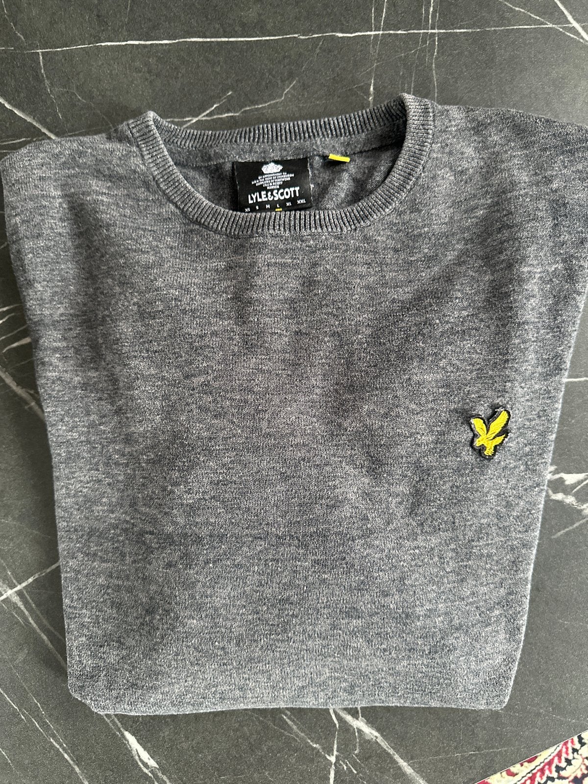 Lyle & Scott trui grijs - Maat L, Ophalen of Verzenden, Zo goed als nieuw, Maat 52/54 (L), Grijs