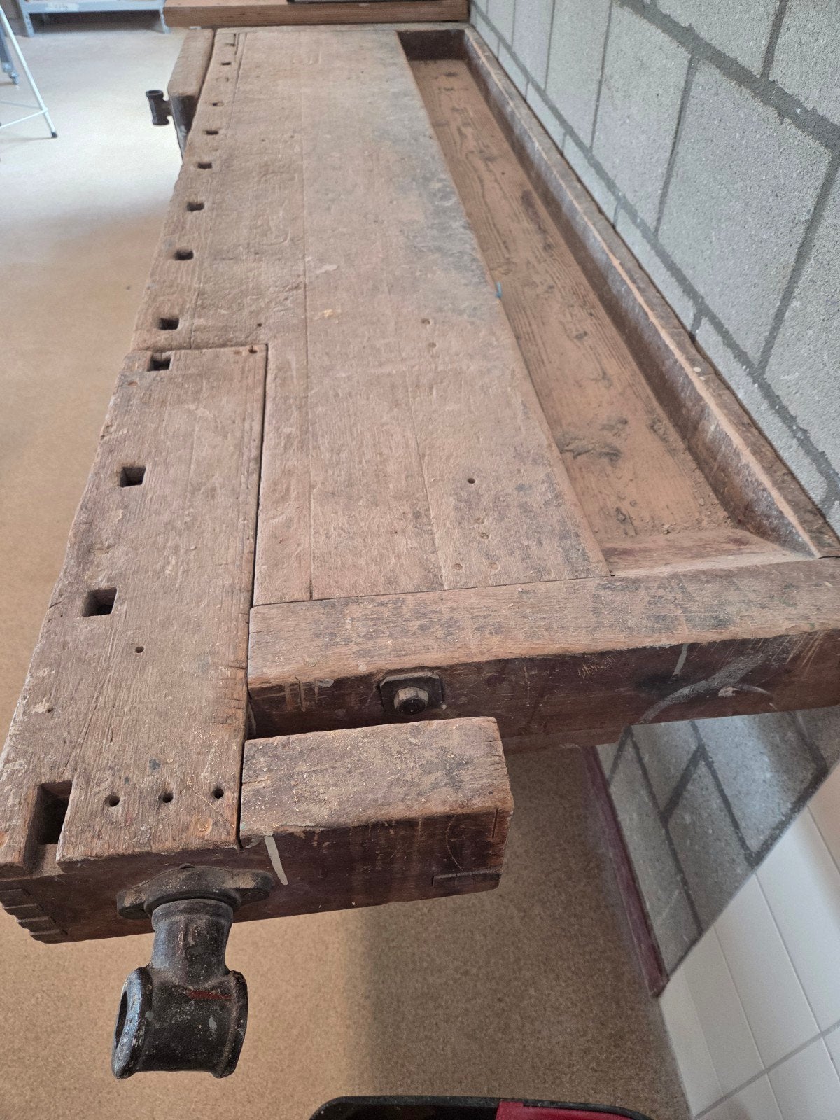 Ankor Vintage werkbank, Doe-het-zelf en Verbouw, Werkbanken, Ophalen, Gebruikt, 70 tot 120 cm, Bankschroef