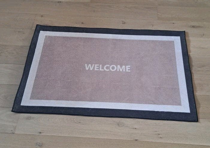 ❗️Fluweelzachte zandkleurige droogloopmat deurmat badmat mat, Nieuw, Rechthoekig, 100 tot 150 cm, Beige