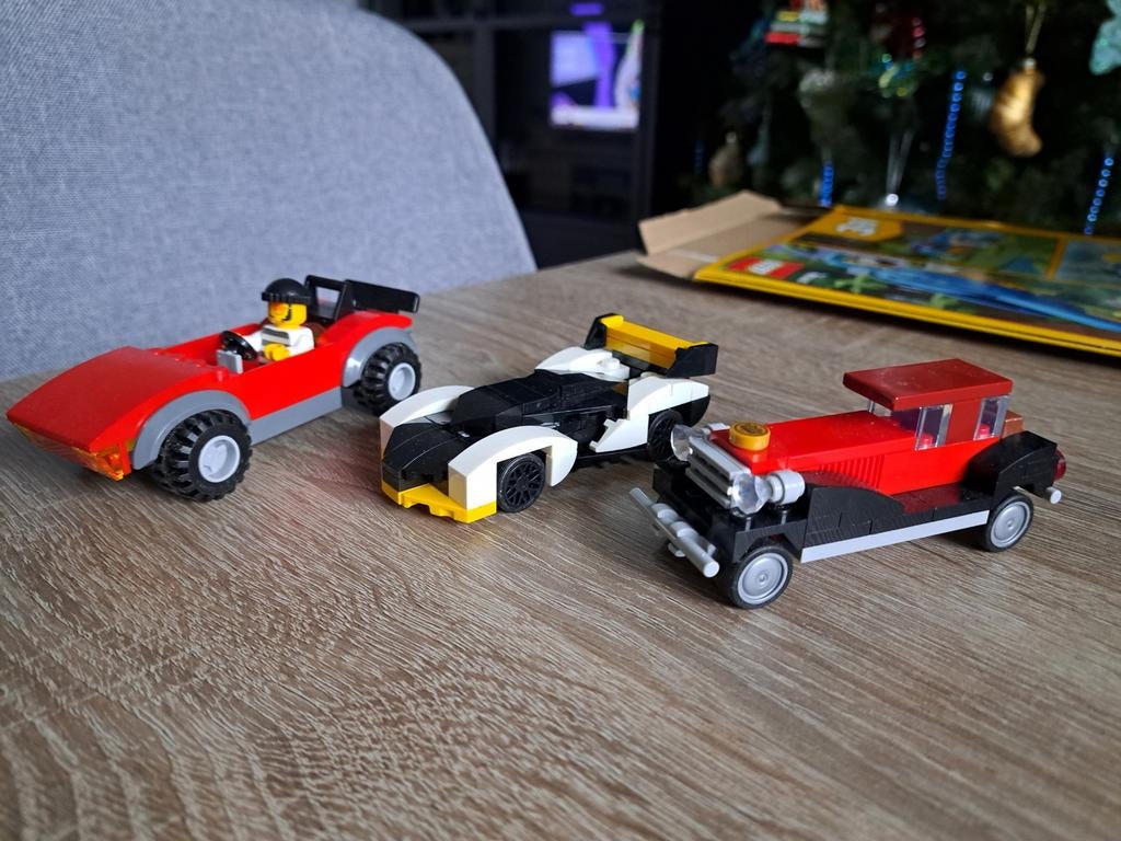 3 Mini Lego voertuigen., Ophalen of Verzenden, Gebruikt, Lego