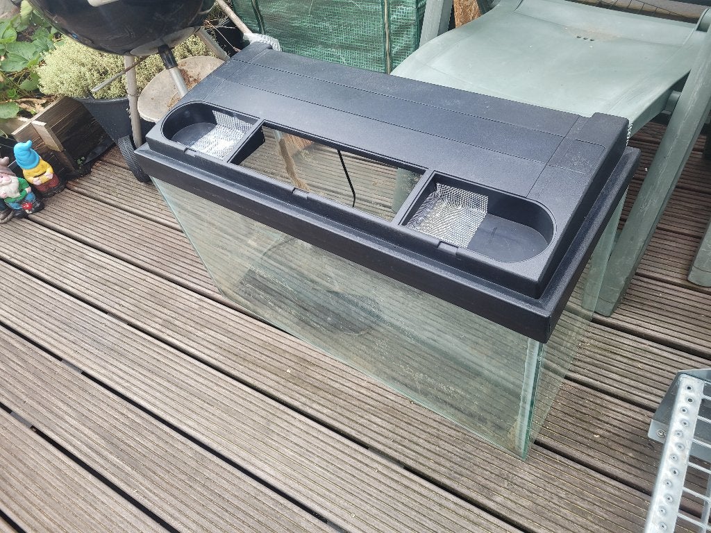 Aquarium/terrarium 140 liter, Dieren en Toebehoren, Vissen | Aquaria en Toebehoren, Ophalen, Gebruikt, Overige merken, Inclusief deksel