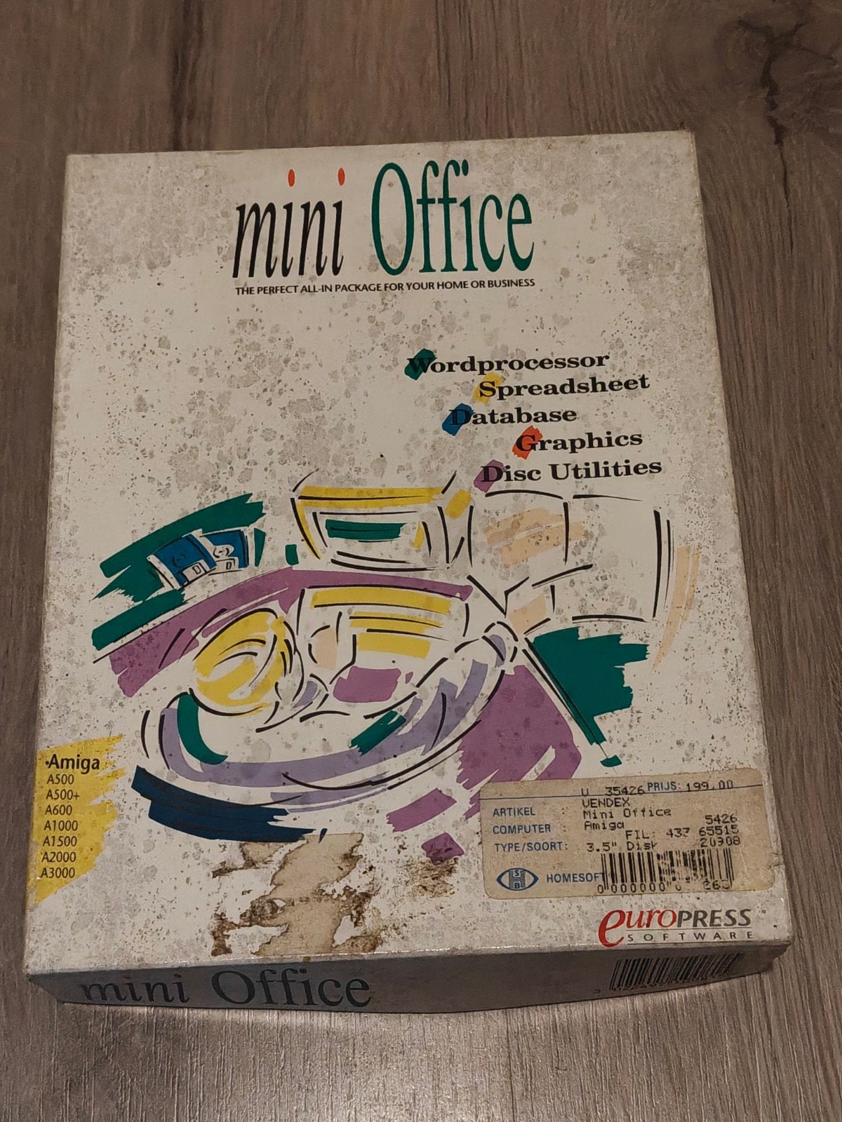 Mini Office Software voor Amiga (Vintage), Computers en Software, Ophalen of Verzenden, Gebruikt, MacOS